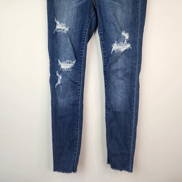 Judy Blue Skinny Fit Jeans Women's 7/28 Button Fly Dark Wash Stretch Denim - Picture 3 of 9